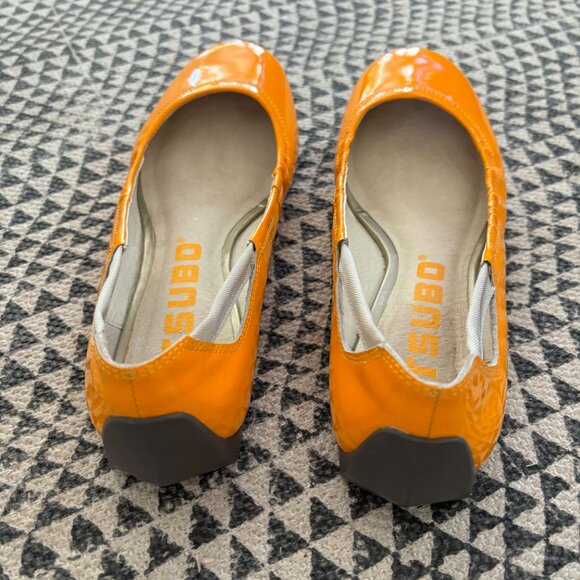 Tsubo yellow patent ballet style flats - Picture 2 of 7